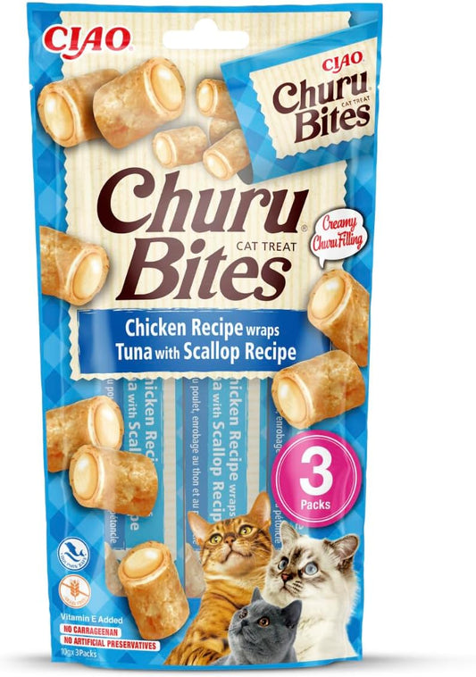 Churu Cat Bites Receta de atún y vieira