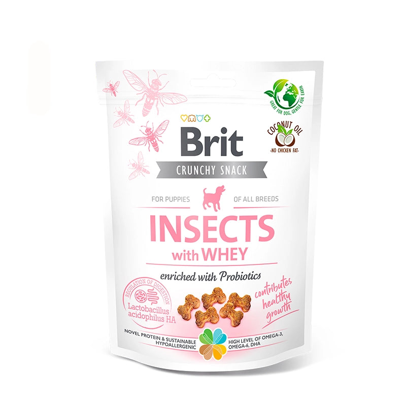 Brit Care Dog Functional Snack Insects Suero y Probioticos 150 Gr