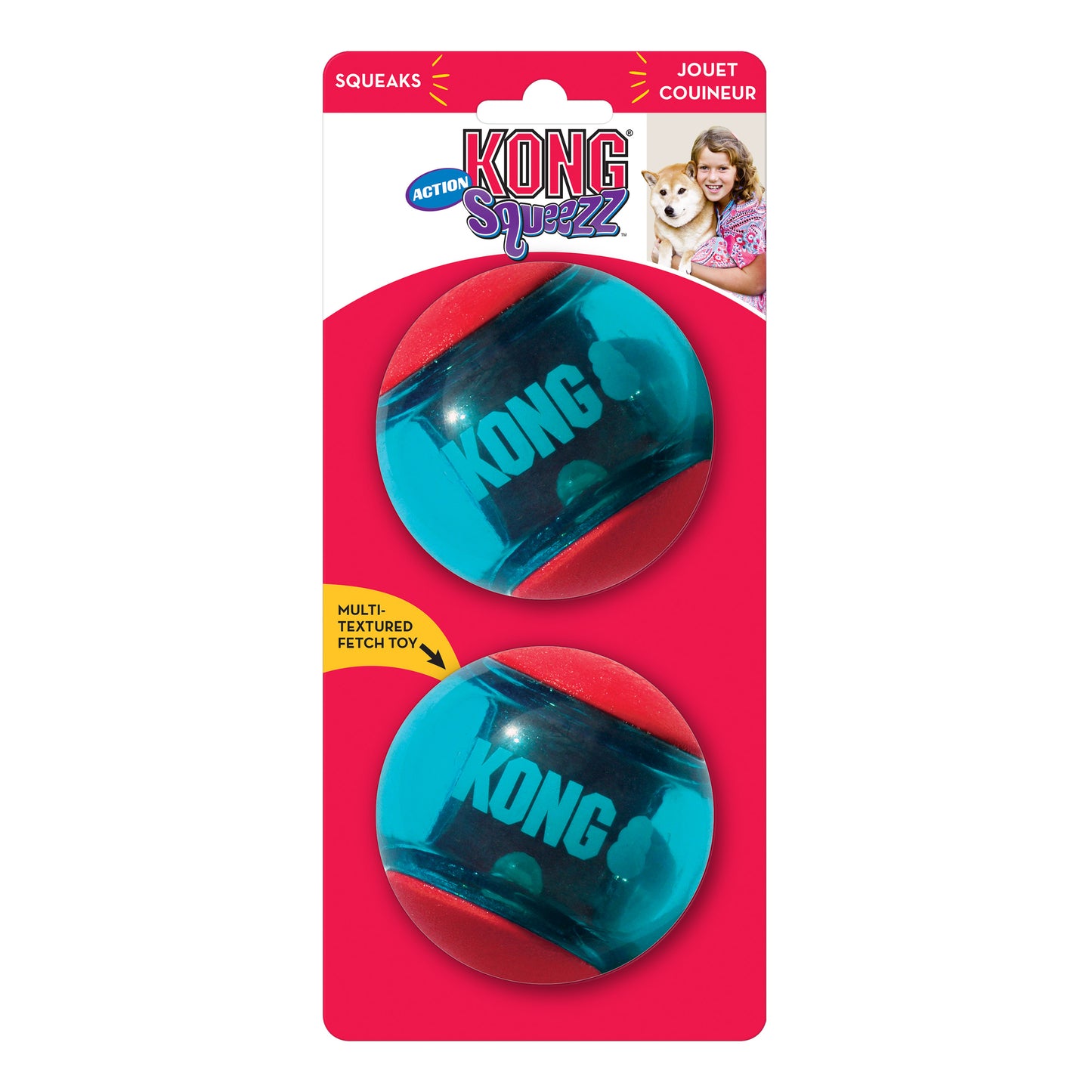 KONG SQUEEZZ BOLA DE ACCIÓN ROJA