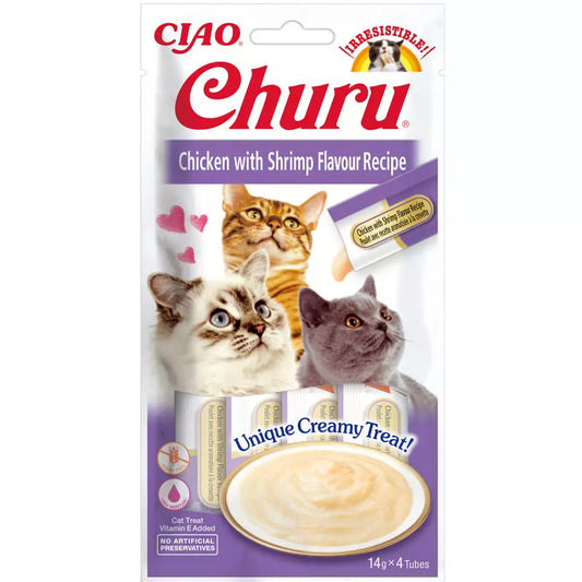 Churu Cat Receta de pollo con camarón