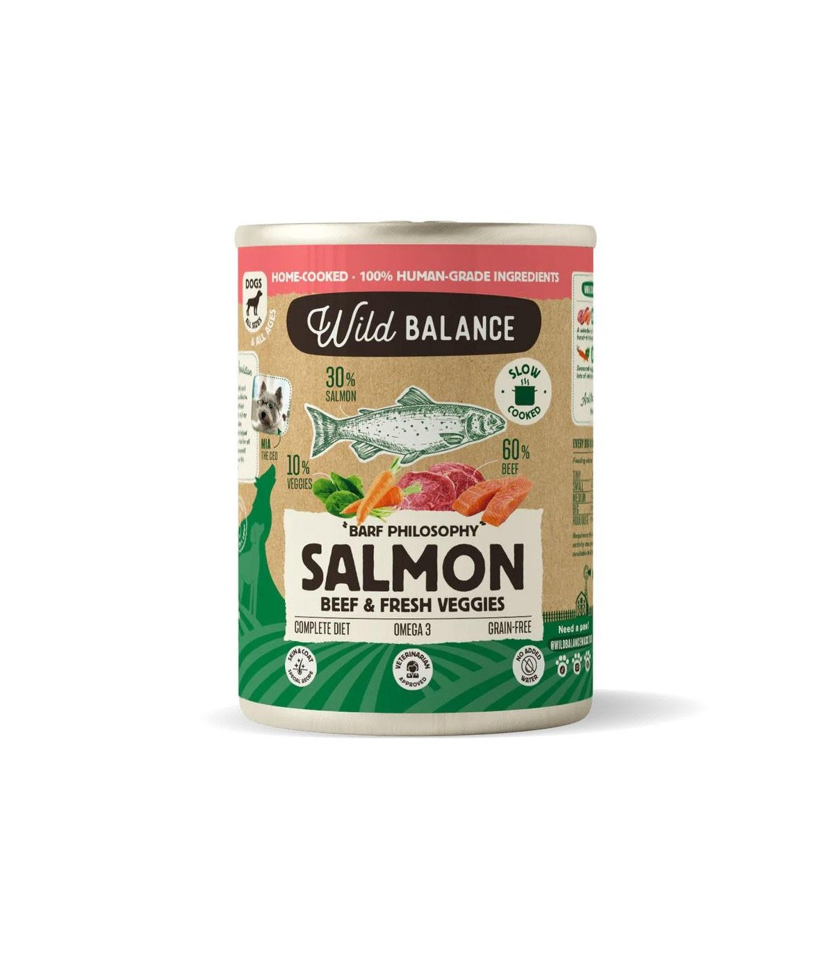 Wild Balance Salmón y Ternera para perros 400g