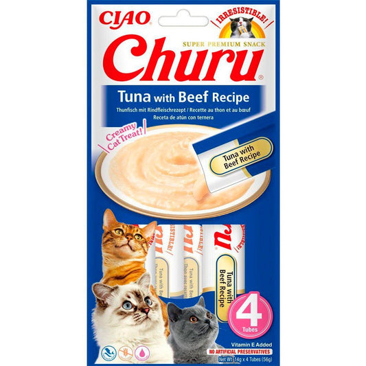 Churu Cat Receta de atún con ternera